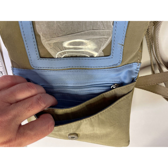 Baggallini Mini Belt / Crossbody Wallet Brown Beige - Picture 6 of 9